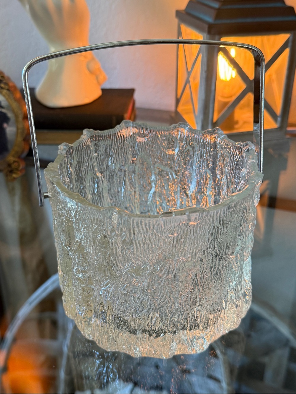 Vintage Iittala “Seita” Textured Glass Sculptural Vessel – Mid Century Modern
